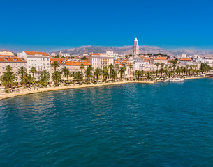 view of city of split in croatia