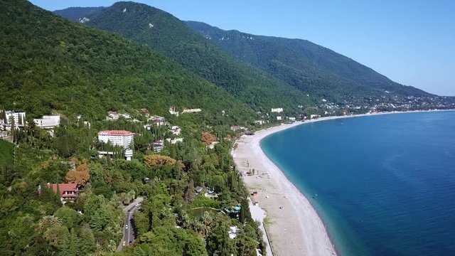 Old Gagra Abkhazia. 24.07.2018 The view of the sea