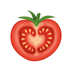 fresh tomato vegetable isolated icon vector illustration design