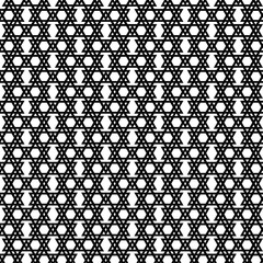 Geometric pattern in the form of a grid and hexagons.