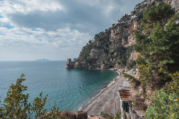 mountains, beach and sea