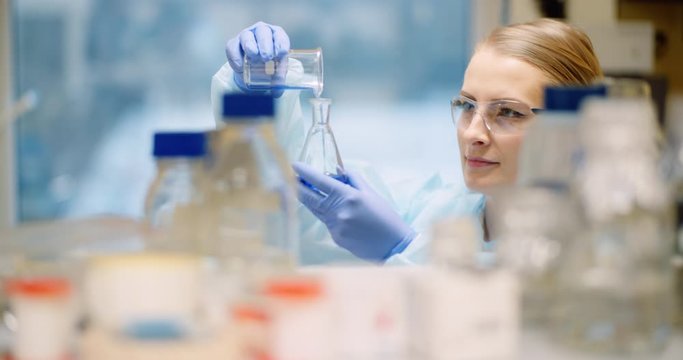 scientist working in laboratory microbiology