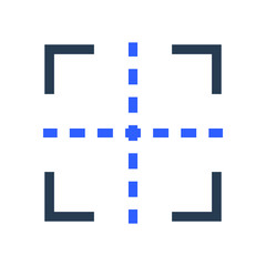 Center, grid icon