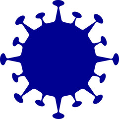 Coronavirus Bacteria Cell Icon, 2019-nCoV Novel Coronavirus Bacteria. No Infection and Stop Coronavirus Concepts. Dangerous Coronavirus Cell in China, Wuhan and Italy. vector isolated.