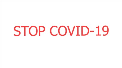 Stop coronavirus. Protect from COVID-19. Healthcare. Caution