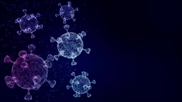 Background motion of virus evolution spread pandemic epidemic global europe italy China Coronavirus cure with drug detection scientific medical tech technology innovation laboratory diagnosis research
