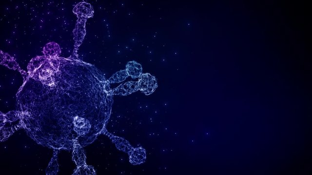 Background motion of virus evolution spread pandemic epidemic global europe italy China Coronavirus cure with drug detection scientific medical tech technology innovation laboratory diagnosis research