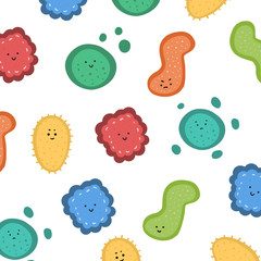 Vector background of microscopic virus.
