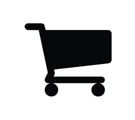 shopping cart isolated on white background