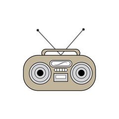 radio logo vector template