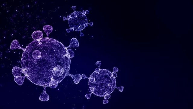 Background motion of virus evolution spread pandemic epidemic global europe italy China Coronavirus cure with drug detection scientific medical tech technology innovation laboratory diagnosis research