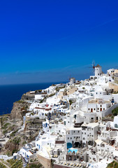 Fototapeta na wymiar Santorini Greece Summer Holiday