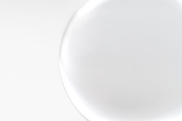 glass sphere isolated on a white background