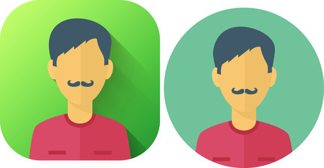 flat male icon