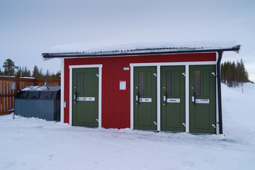 public toilets in northern sweden