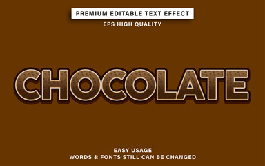chocolate text effect