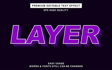 layer text effect