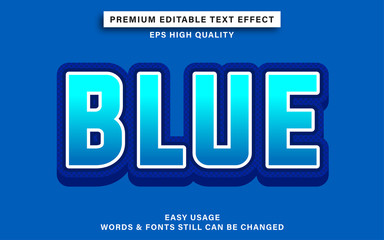 blue text effect