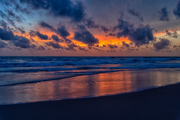 Sunset on the Sri Lanka Beach