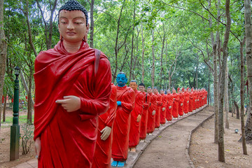 Temple of 500 Arhats (Arahants) in Nellikulama, Anuradhapura, Sri Lanka