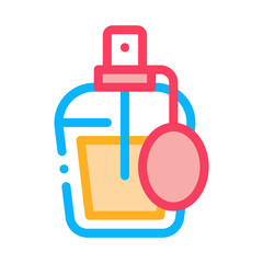 Perfume Bottle Icon Vector. Outline Perfume Bottle Sign. Isolated Contour Symbol Illustration