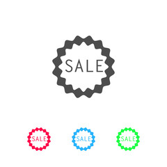 Sale badge or sticker icon flat.
