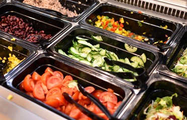 healthy eating salad bar 