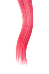 Pink hair on white, isolated