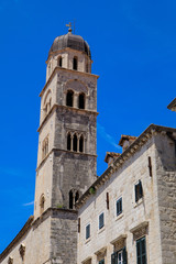 Fototapeta na wymiar Bell tower in old town Dubrovnik, Croatia