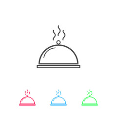 Fototapeta premium Cloche icon flat.