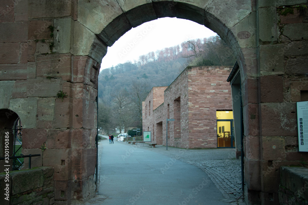 Wall mural an old city heidelberg