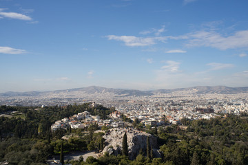 panoramic view of the city of Athens