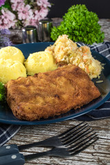 Breaded cod fillet.