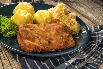 Breaded cod fillet.