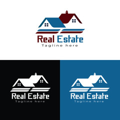 Real estate logo design template, Property vector