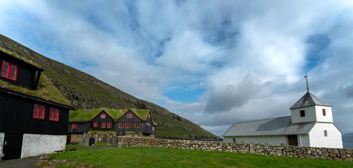 Kirkjubøur (Danish: Kirkebø) is the southernmost village on Streymoy, Faroe Islands. The village is located on the south-west coast of Streymoy and has a view towards the islands Hestur and Koltur