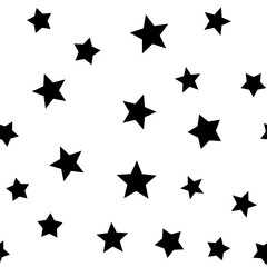 Stars seamless pattern. Star texture background.