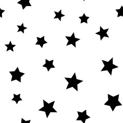 Stars seamless pattern. Star texture background.