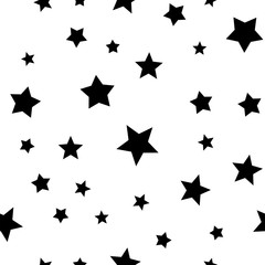Stars seamless pattern. Star texture background.