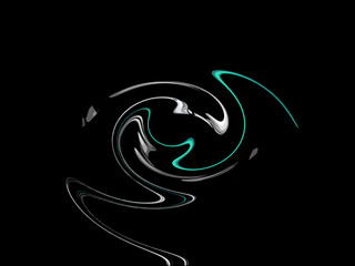 Obraz premium Spinning modern art digital painting