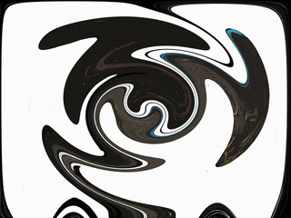 Spinning modern art digital painting