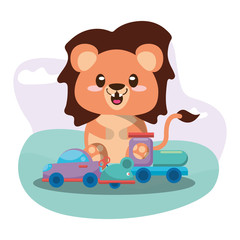 set toys baby isolated icons