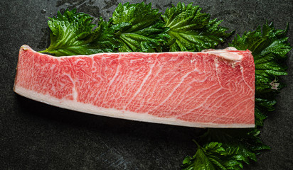 blue fin tuna  otoro, luxe gourmet
