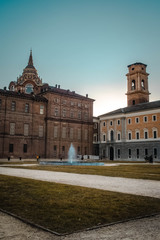 Fototapeta na wymiar Arquitectura Italiana, palacio real de Turín, Italia