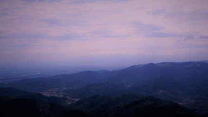 Obraz premium sunset in mountains