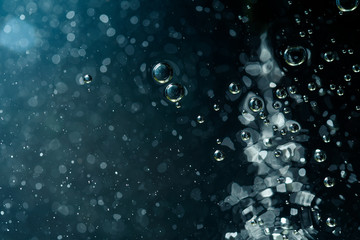 Texture of air bubbles in an aquarium