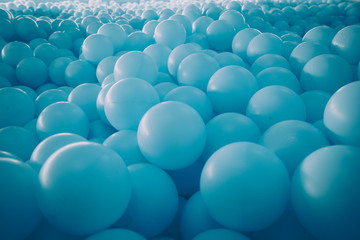 Blue balloons pool