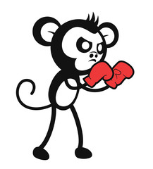 Design of monkey boxing draw