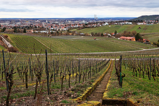 Aussicht vom Gaffenberg auf Heilbronn