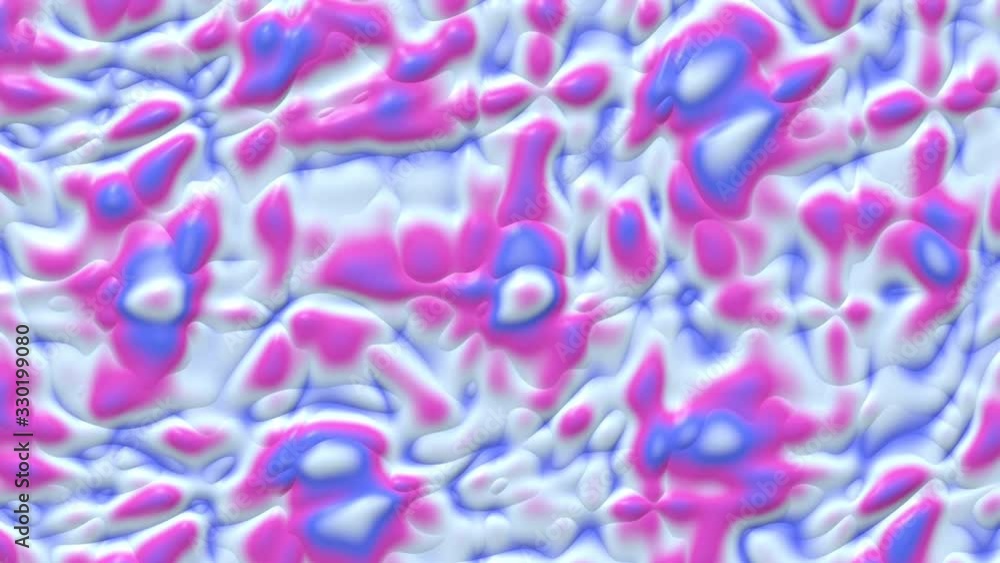 Poster liquid paint looping animated background. fluid flowing wavy texture, 3d render dynamic wallpaper. s